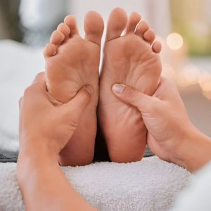 Reflexology Plus at DC Healings Bradford — premium 90-minute foot and leg reflexology treatment.